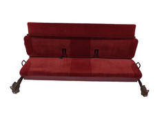 92-97 Ford F250 Extended Super Cab Rear Bench Seat With Backrest Maroon Red Oem 92-97 Ford F250 Extended Super Cab Rear Bench Seat With Backrest Maroon Red Oem