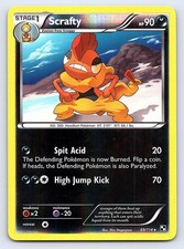 ⭐ Scrafty Reverse Holo 69/114 Black & White Near Mint Pokemon