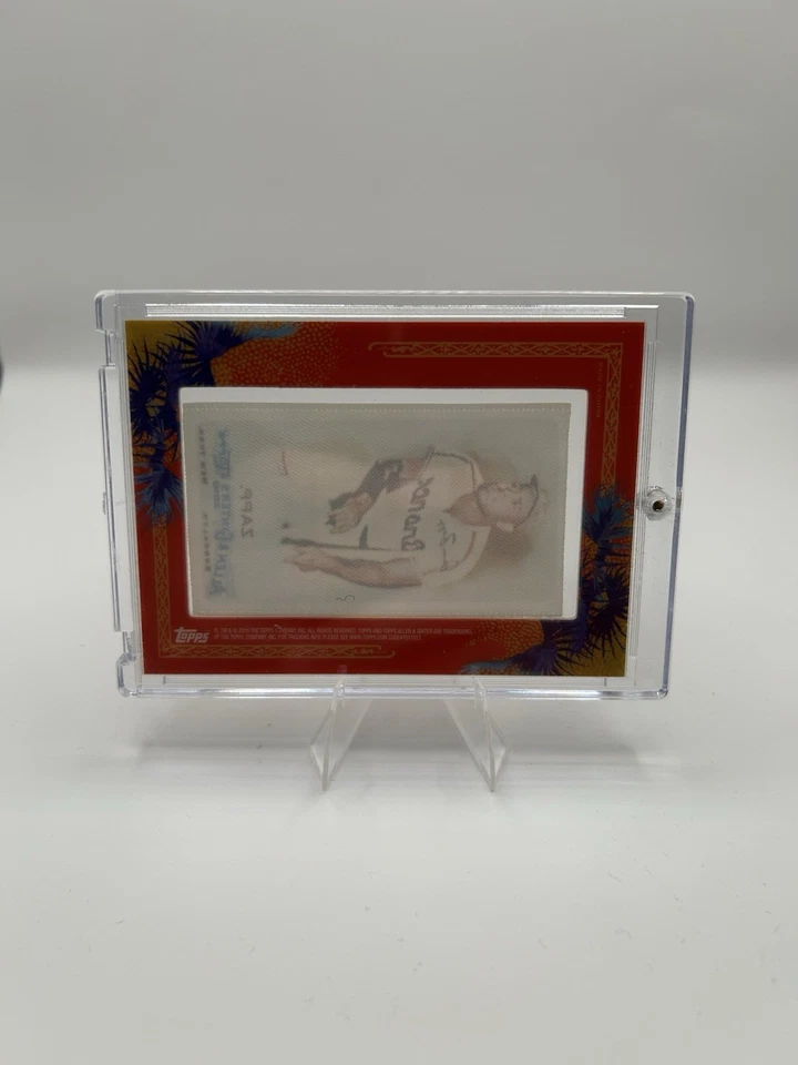 Topps Allen & Ginter Jim Zapp 2010 seda mini marco SSP/10 ligas negras raro Foto 2 de 2