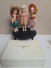 Vintage 8" Lot of 2 GIRL DOLLS with Moveable Eyes One Head Is Broke