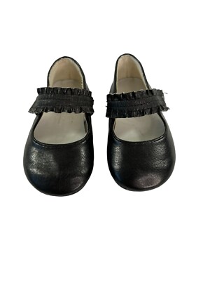 Baby Black Ballet Flats, Genuine Baby by Oshkosh size Vegan
