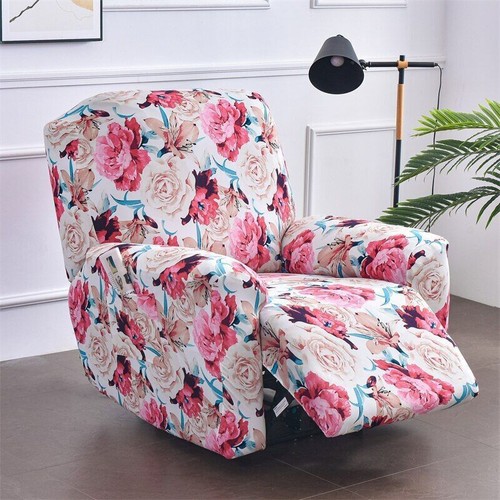 Floral Recliner Chair Covers Elastic Couch Slipcover Living Room