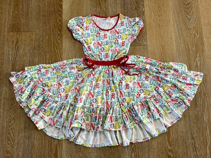 Paper Wings/Little Skye Girls Once Upon A Time Hi-Low Dress Size 10 EUC