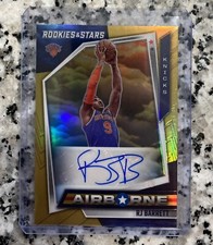 2021-22 Chronicles Bkb RJ Barrett Rookies & Stars Airborne Auto Gold #’d to /10