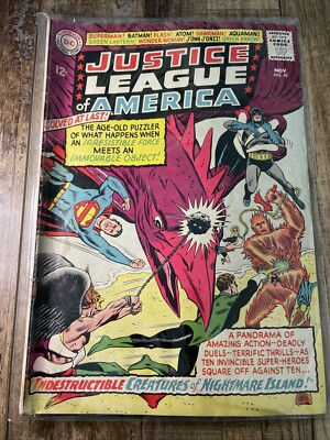 DC Comics Justice League Of America Nightmare Island Comic Book Nov 1965 #40