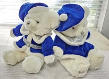 Large Pair Of 2002 Dan Dee Collectors White Keepsakes Memories BEAR