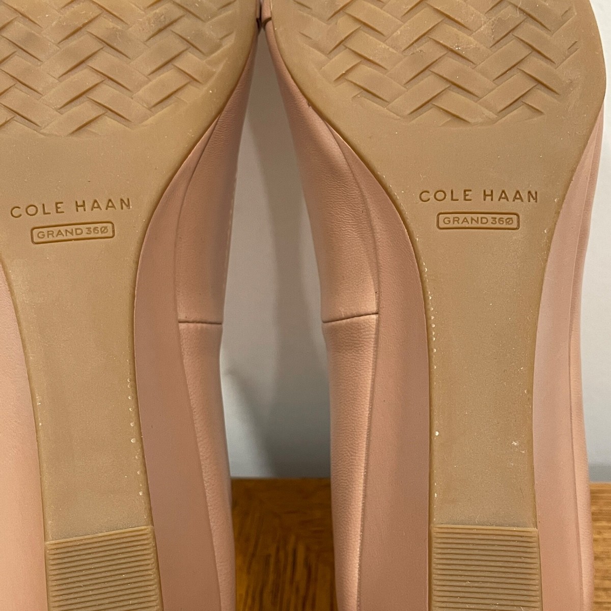 Cole Haan Womens Malta Wedge Heel Shoes 8B Blush Leather Cole Haan Womens Malta Wedge Heel Shoes 8B Blush Leather