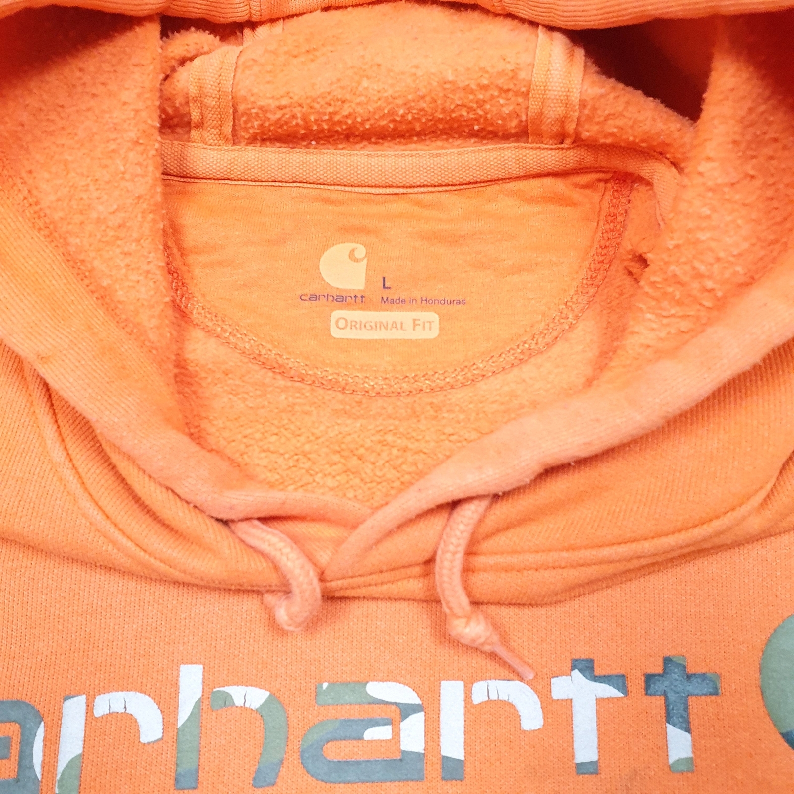 CARHARTT Hoodie Cotton Jumper Sweatshirt Mens XL image 2