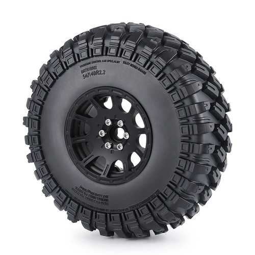 FLYXM 2.2'' Beadlock Wheel Rim Rubber Tire for 1/10 RCCrawler Axial SCX10 Wraith - Picture 13 of 94