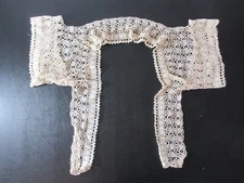 Antique Victorian Edwardian Crochet Yoke Sleeves Trim