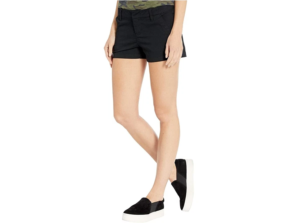 Volcom 265930 Women's Casual Low Rise Flat Front Chino Shorts Black Size 31 - Image 2 of 3