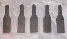 AR500 Steel Target Bottle 3/8" X 10" X 2.5" No Hole Knock Over 5 Piece Set