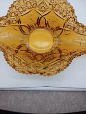 Wheatonware Napoleon Hat Bowl, Amber Vintage Kemper Glass