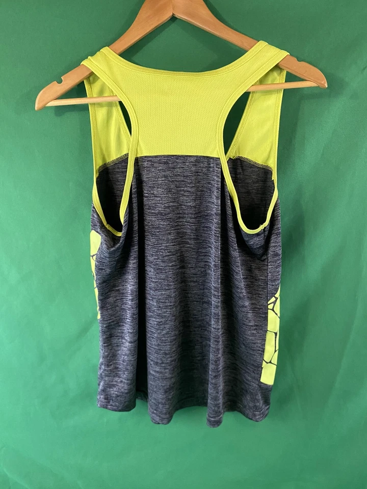 Camiseta sin mangas BATMAN verde neón, negra/gris espalda corredor XL (16/17) logotipo Foto 2 de 4