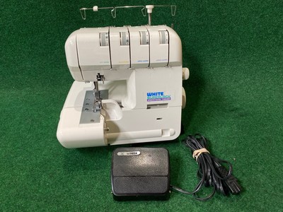 White Superlock Electronic 1934D Serger Sewing Machine, Foot Controller