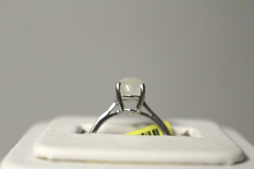Sri Lankan Rainbow Moonstone Ring Size 7 Plat/SS Solitaire TGW 2.400 cts boxed - Picture 6 of 9