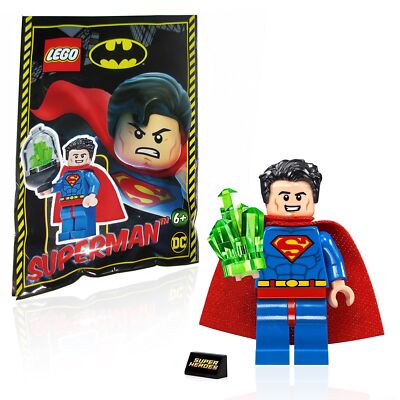 LEGO DC Super Heroes Minifigure: Superman (Red Cape / Red Eyes)