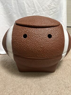 1975 LITTLE TIKES FOOTBALL TOY BOX CHEST TAILGATING COOLER PARTY w