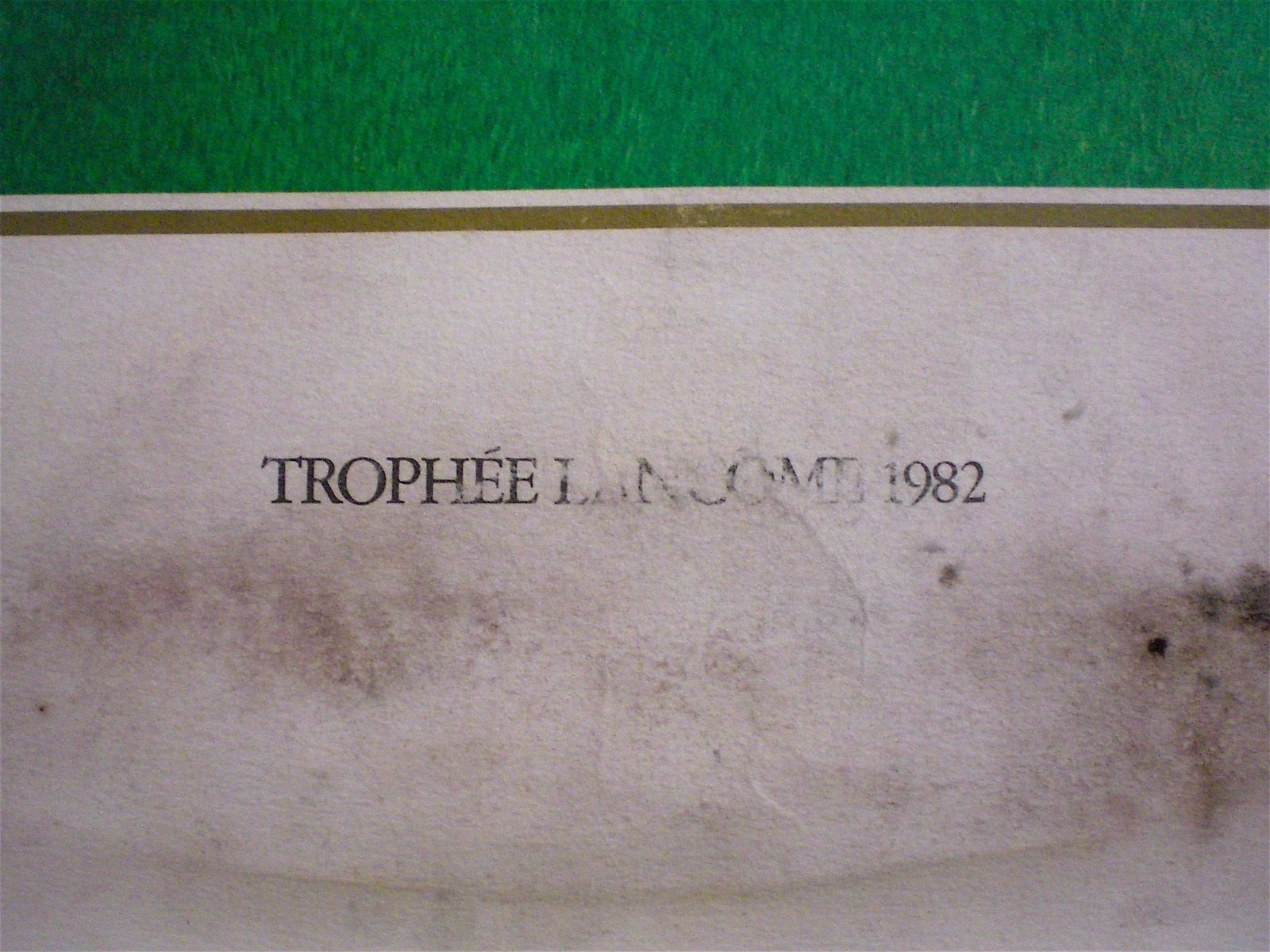 13th TROPHEE LANCÔME – ORIGINAL LITHOGRAPHY – GOLF TROPHY - LITHOGRAPHIE - 1982 image 2