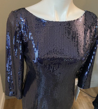 Glamorous NW Collections NWT Sz 4 Midnight Navy Sequined Dress Cocktail