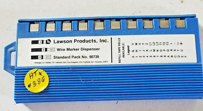 Brady Lawson Dispenser Pack Wire Markers 1 to 9, Black on White.  HT#386