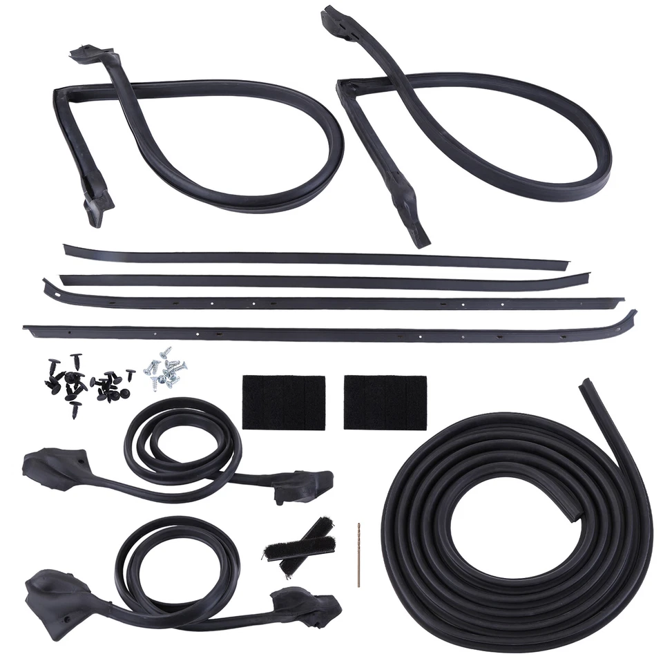 For 70-81 Chevy Camaro Pontiac Firebird Weather Strip Seal Full Weatherstrip Set Foto 2 de 4