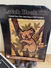 18"x24" Latch Hook Kit 9569 Koala Bear by Yarn Kits Inc. 1985 USA Opened
