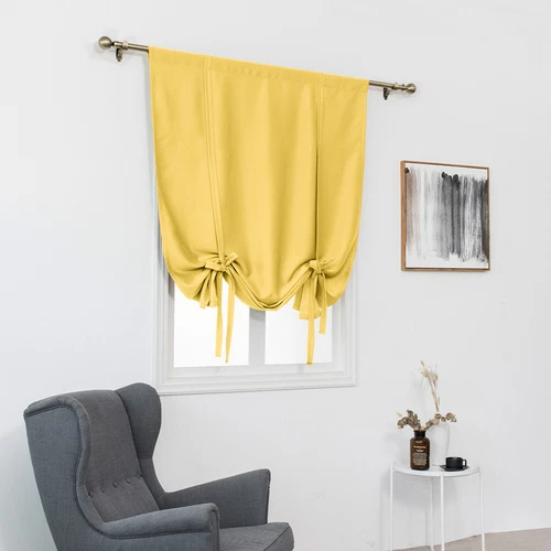 Blockout Short Window Curtains Draperies Shade Drapes Panel Living Room Kitchen - Bild 10 von 38