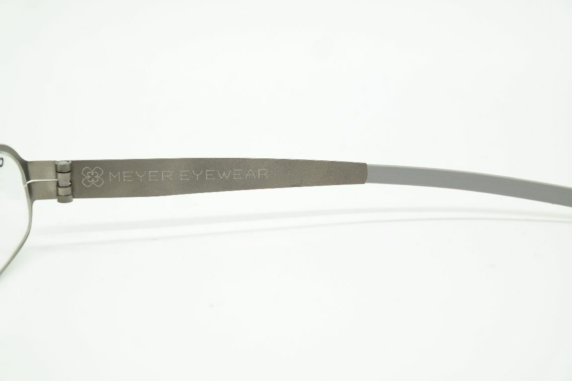 Monture De Lunettes Meyer Eyewear Helsinki S - Titane Gris - Forme Carrée Angulaire - Neuf Avec étiquettes