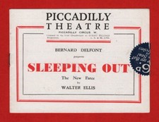 Ellen Pollock "SLEEPING OUT" Gabrielle Daye / Gene Gerrard 1943 London Playbill