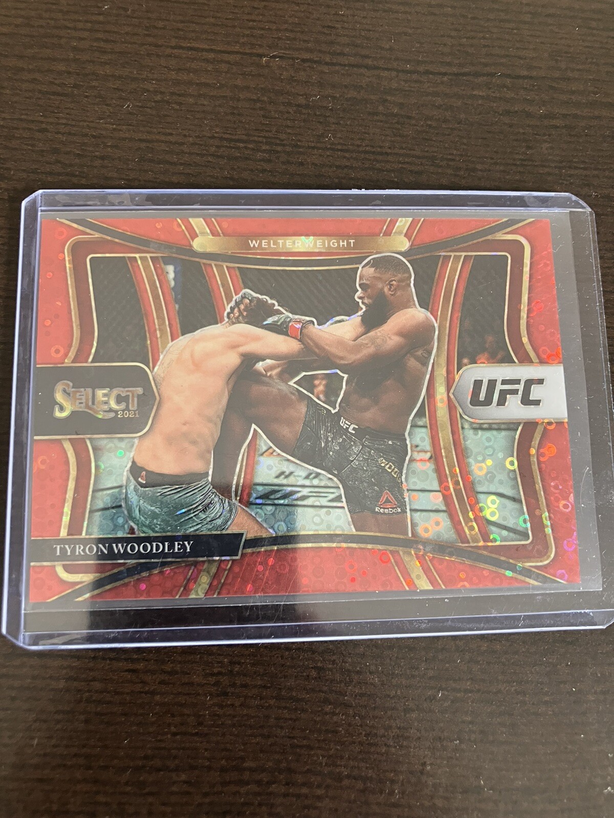 2021 Panini Select UFC Tyron Woodley Red Disco #123 /199 UFC13
