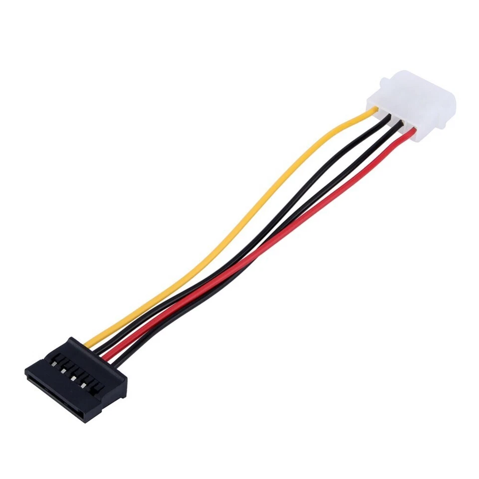 12Pcs IDE/Molex 4-Pin Male To Serial ATA SATA 15-Pin Female Power Adapter Cable - Image 3 of 3