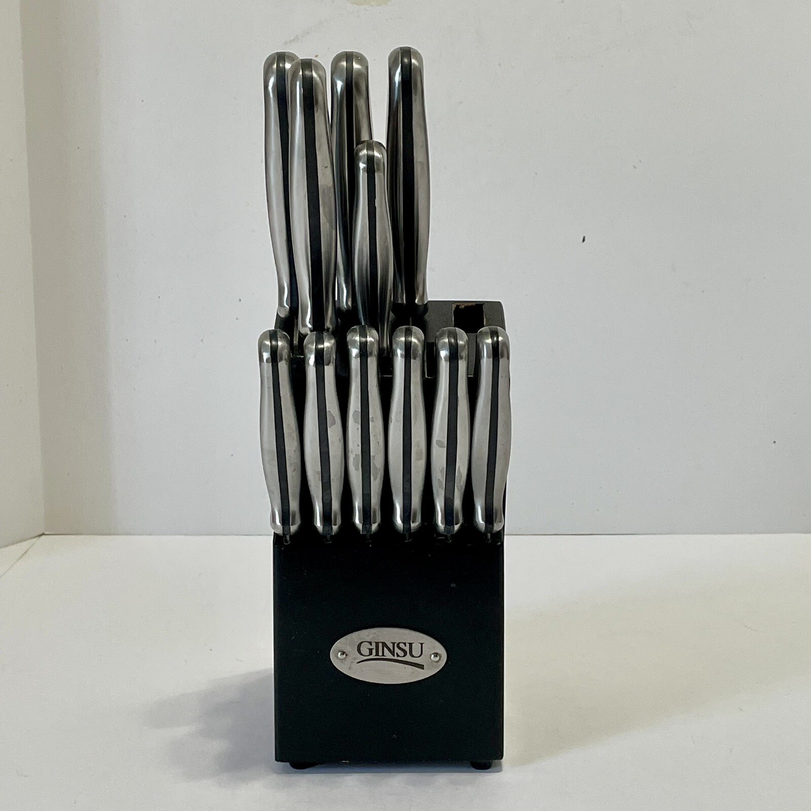 Ginsu Stainless Steel Serrated Edge 13 Piece Knife Set with Block