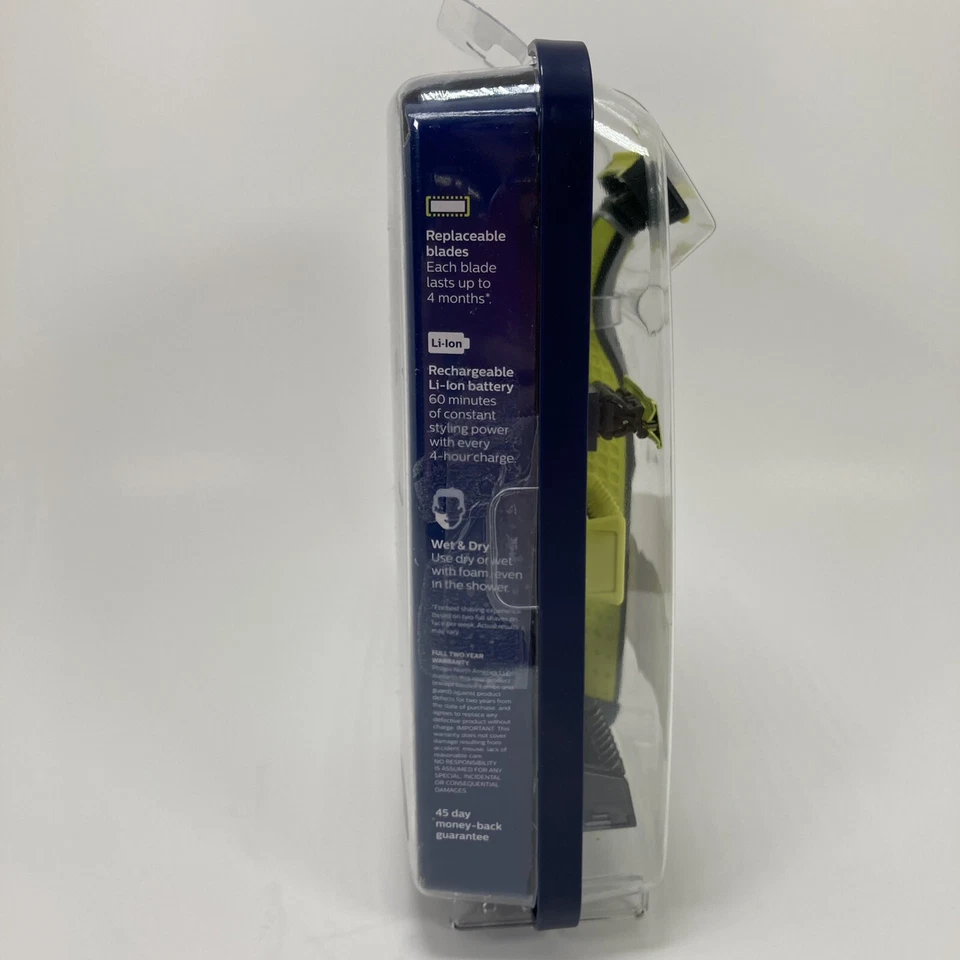 Recortadora y afeitadora eléctrica híbrida facial/cuerpo Philips Norelco OneBlade/QP2630/70 Foto 4 de 4