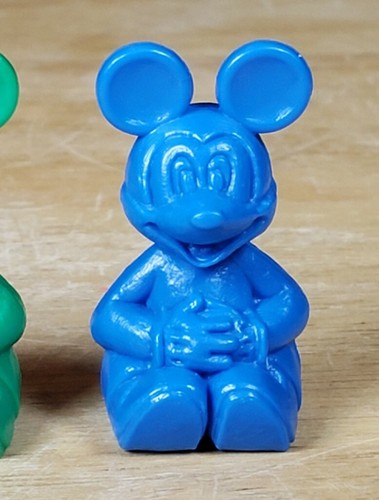 Disney Mickey Mouse 4 Pieces Red Blue Yellow Green Replacement Board Game Figure - Picture 5 of 12