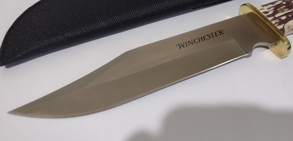 STAG WINCHESTER HUNTING BOWIE KNIFE W/ SHEATH CASE !!! eBay