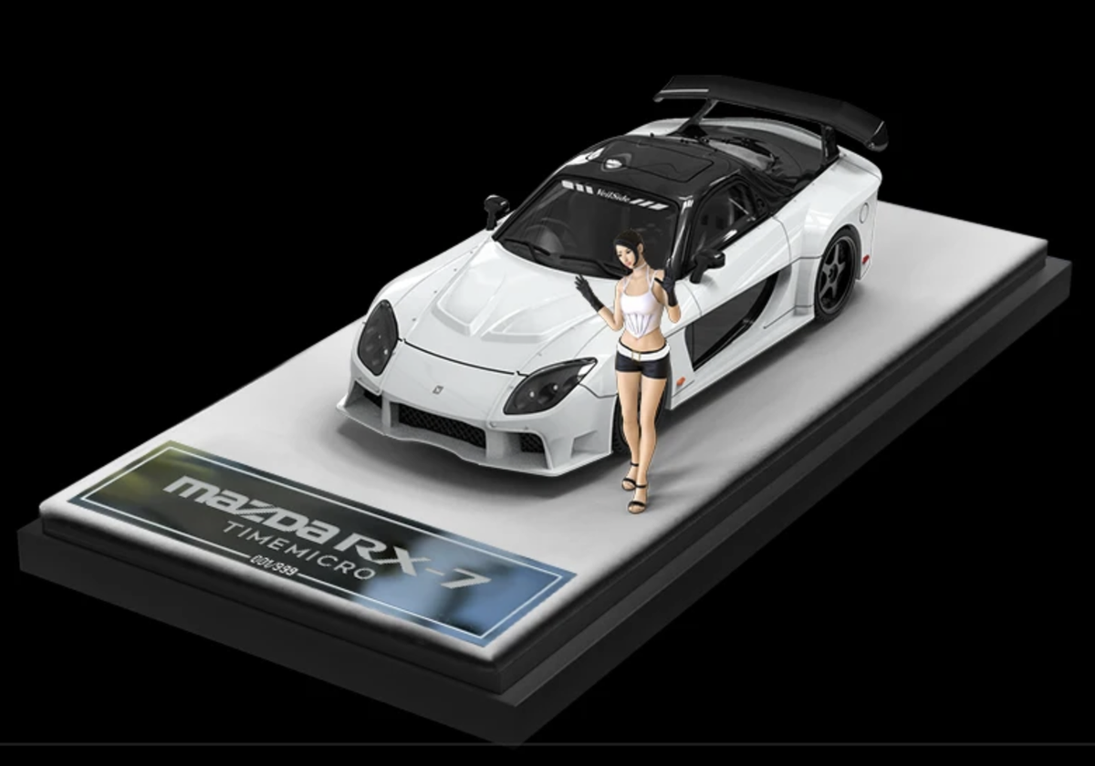 Mazda RX-7 Veilside Green / White model car TIME MICRO 1:64 | eBay