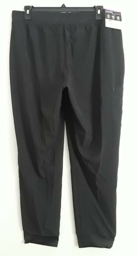 Scrub Pant Women Size 3XL Antimicrobial Performance Drawstring Yoga Black - Picture 3 of 7