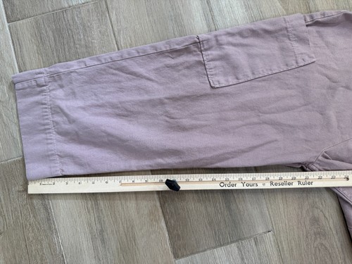 Back Beat Co Women's Overall Jumpsuit SMALL Pink Hemp Organic Cotton California - Picture 14 of 17