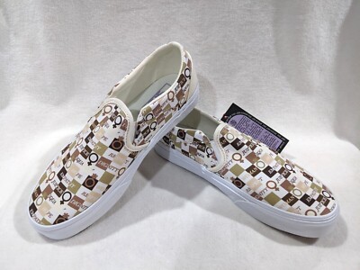 Vans Women's Asher Divine Natural/Multicolor Canvas Skate Shoes - Size 7/7.5 NWB