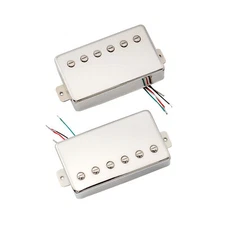 Artec LPA210 Nickel Alnico 5 Covered Humbucker Pickups Set For Les Paul Guitar