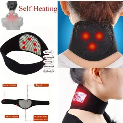 Self-Heating Magnetic Neck Brace, Medium Soft Cervical for Pain Relief