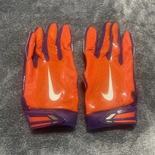 Nike Clemson Tigers Team Issued Receiver Vapor Jet Used Gloves 2XL