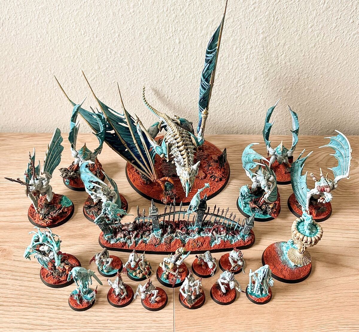Warhammer Age Of Sigmar - Painted Flesh-Eater Courts Army Warhammer Age Of Sigmar - Painted Flesh-Eater Courts Army