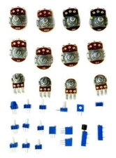 23 Piece Potentiometer Assortment - Includes Trimmers and Pots