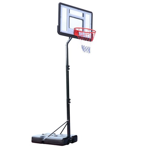 8.5ft Basketball Hoop System Goal Stand Height Adjustable W/33x23" PVC Backboard - Picture 7 of 12