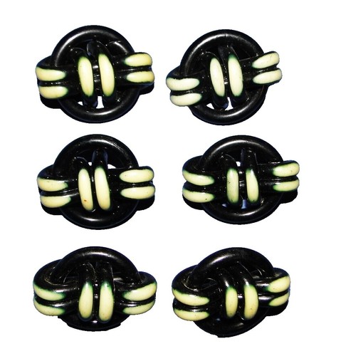 正月 Boo Vintage Halloween BOO! Sewing Buttons Orange Black Hallmark