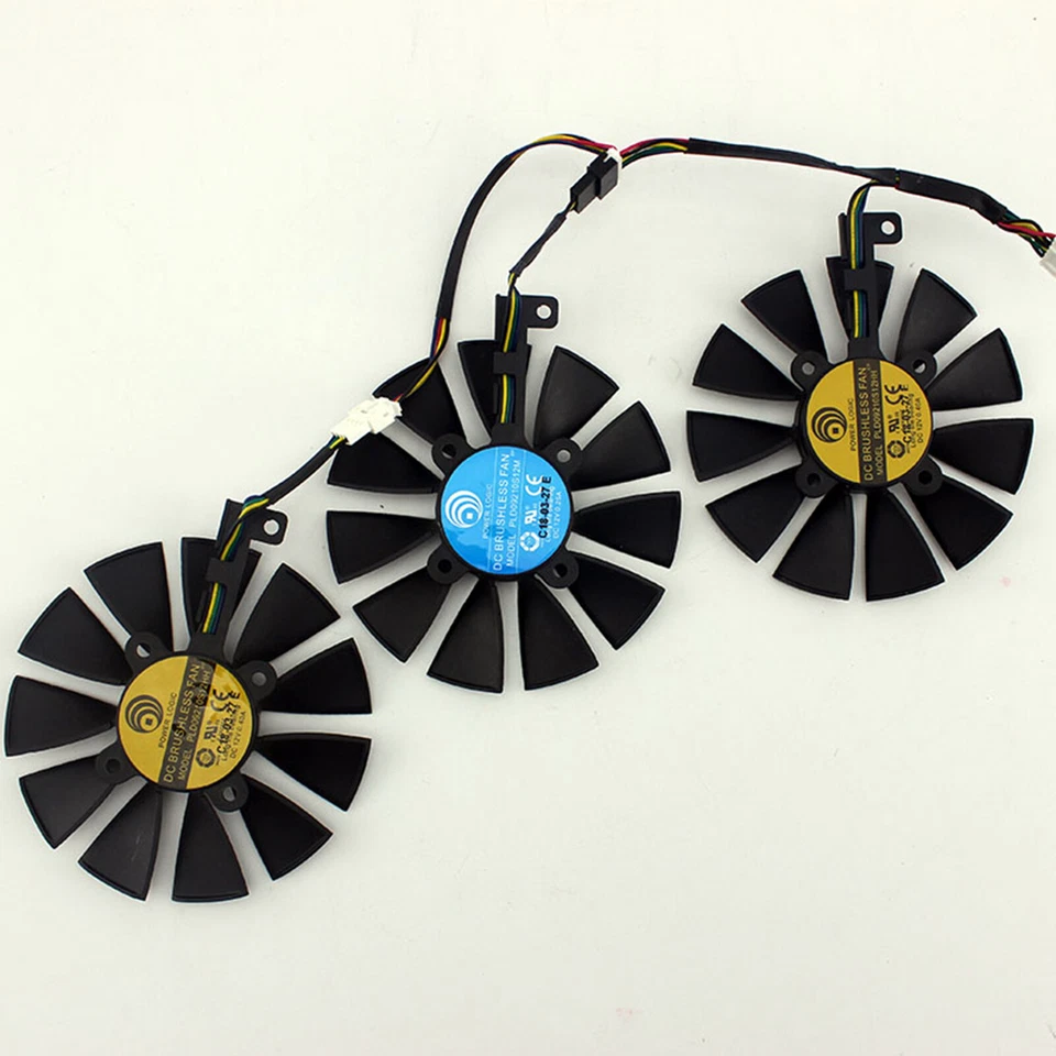 12V Graphics Cooling Fan for ASUS ROG Strix GTX 1080Ti GTX 1060 1080 1070 RX 480 - Image 3 of 4