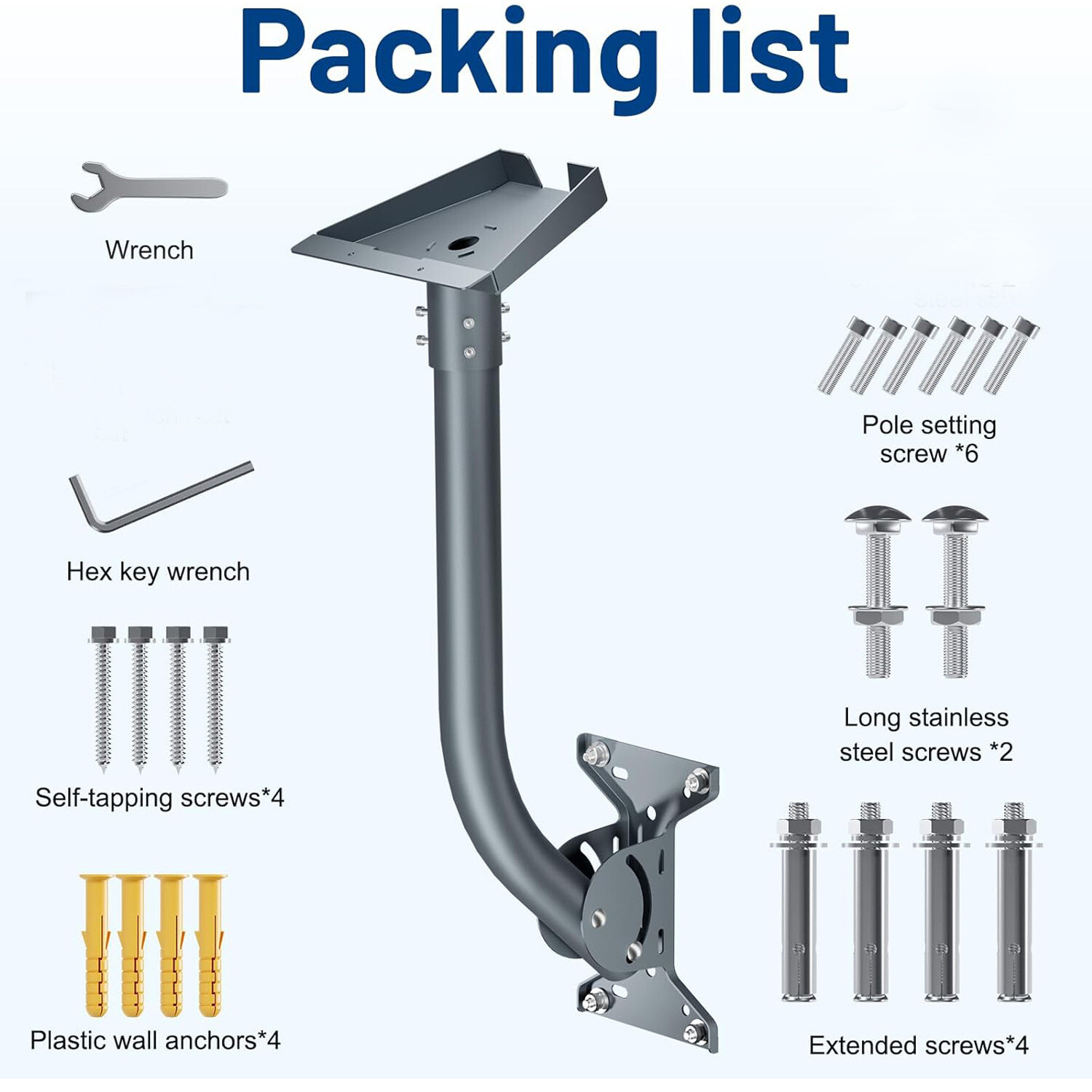 For Starlink Roof Mount Gen 3, Adjustable Starlink Pivot Mount Kit, Heavy Duty — image 2