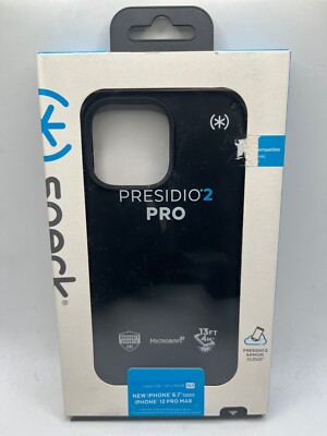 Speck Presidio2 Pro Case for iPhone 13 Pro Max and iPhone 12 Pro Max - Black